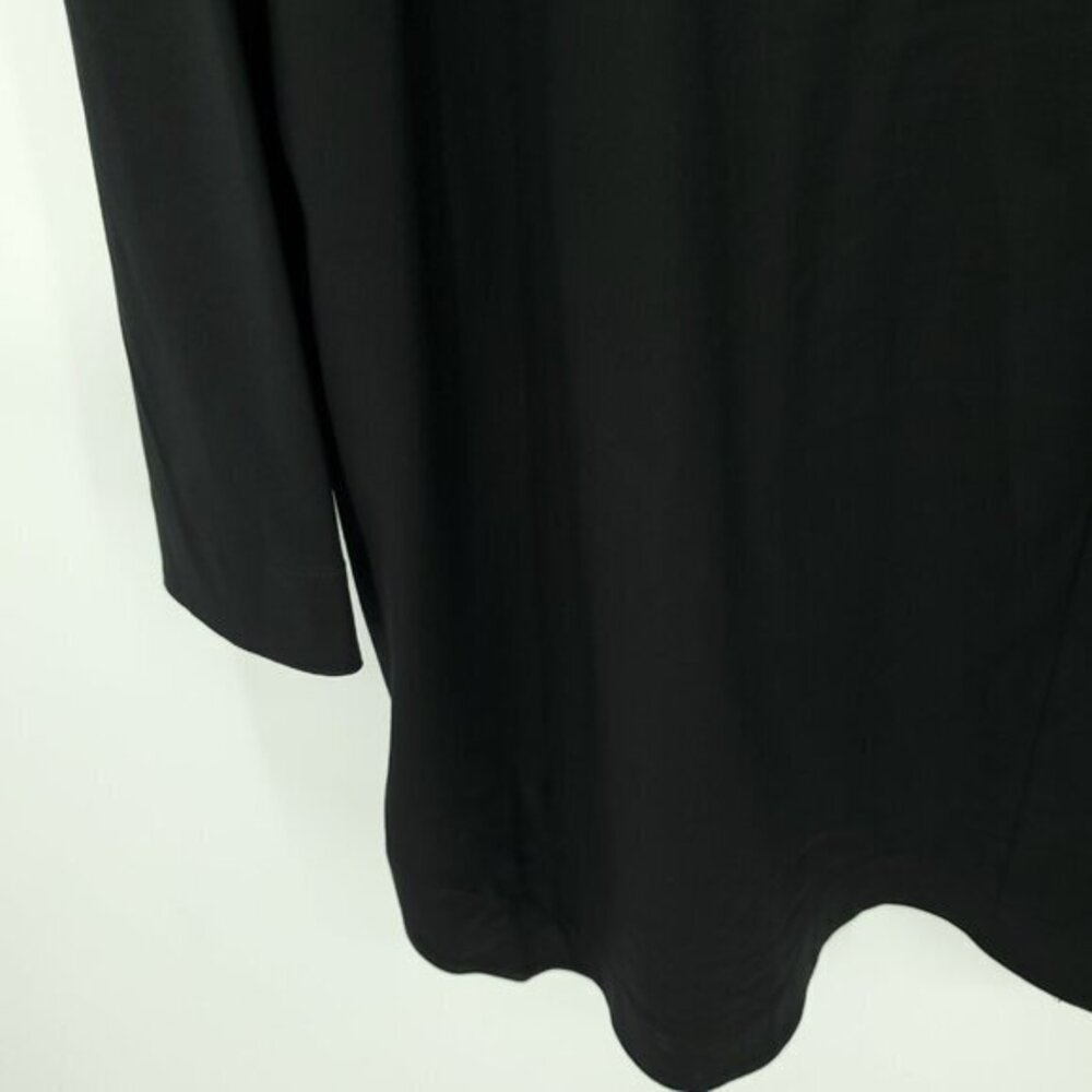 Lafayette 148 New York Plus Marla Cotton-Blend Covered Button Collared Top XXL - Picture 13 of 16